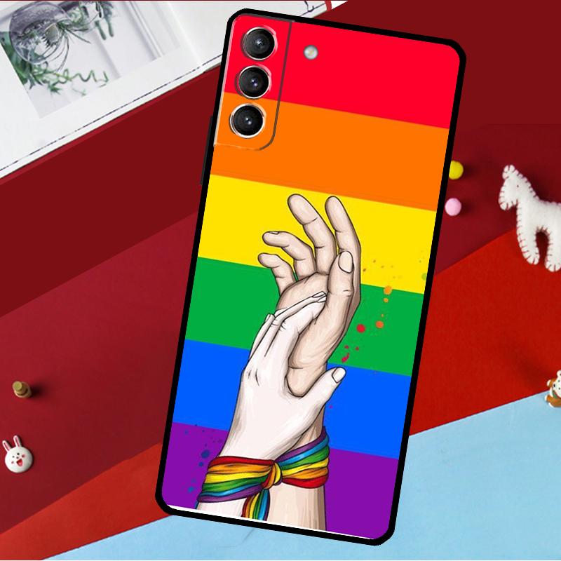 LGBTQ Lesbian Gay Pride Rainbow Funda For Samsung Galaxy S26 S25 S24 S21 S22 S20 Ultra S9 S10 Plus S23 FE S25 FE Phone Case