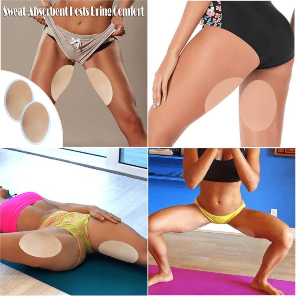 10 ks náplastí proti oděru stehen z TPU a netkané textilie, samolepicí, průhledné, neviditelné náplasti na ochranu stehen