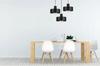 MODERN CEILING HANGING LAMP, METAL LAMPSHADE