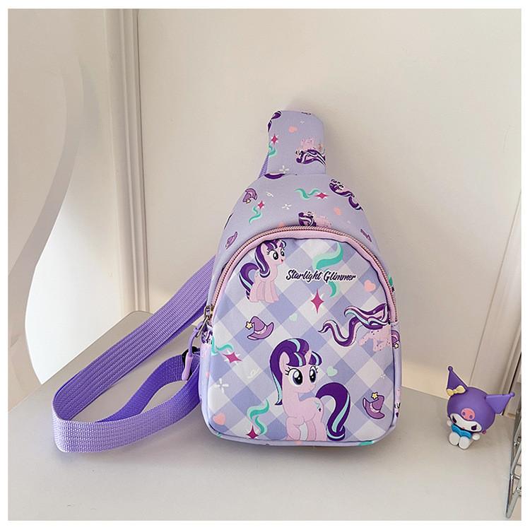 Cartoon Stylish New Chest Bag For Kids Lightweight Fashionable Ins Backpack For Boys Girls And