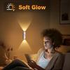 1/2/4Pcs LED Motion Sensor Wall Light USB Rechargeable Night Light Dimmable for Stairs Bedroom Hallway Christmas Gift