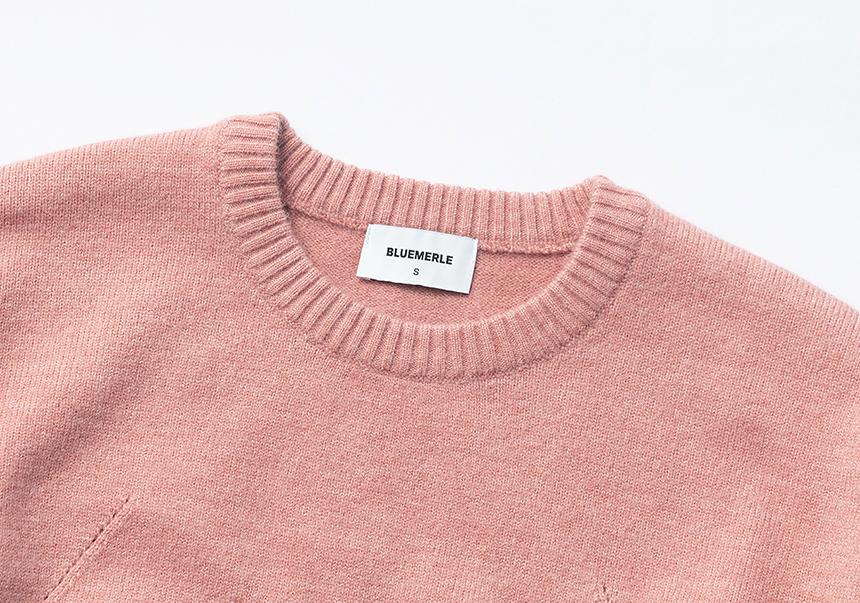 Beullumeol Pbt Wool Crew Neck Knit - Indigo Pink