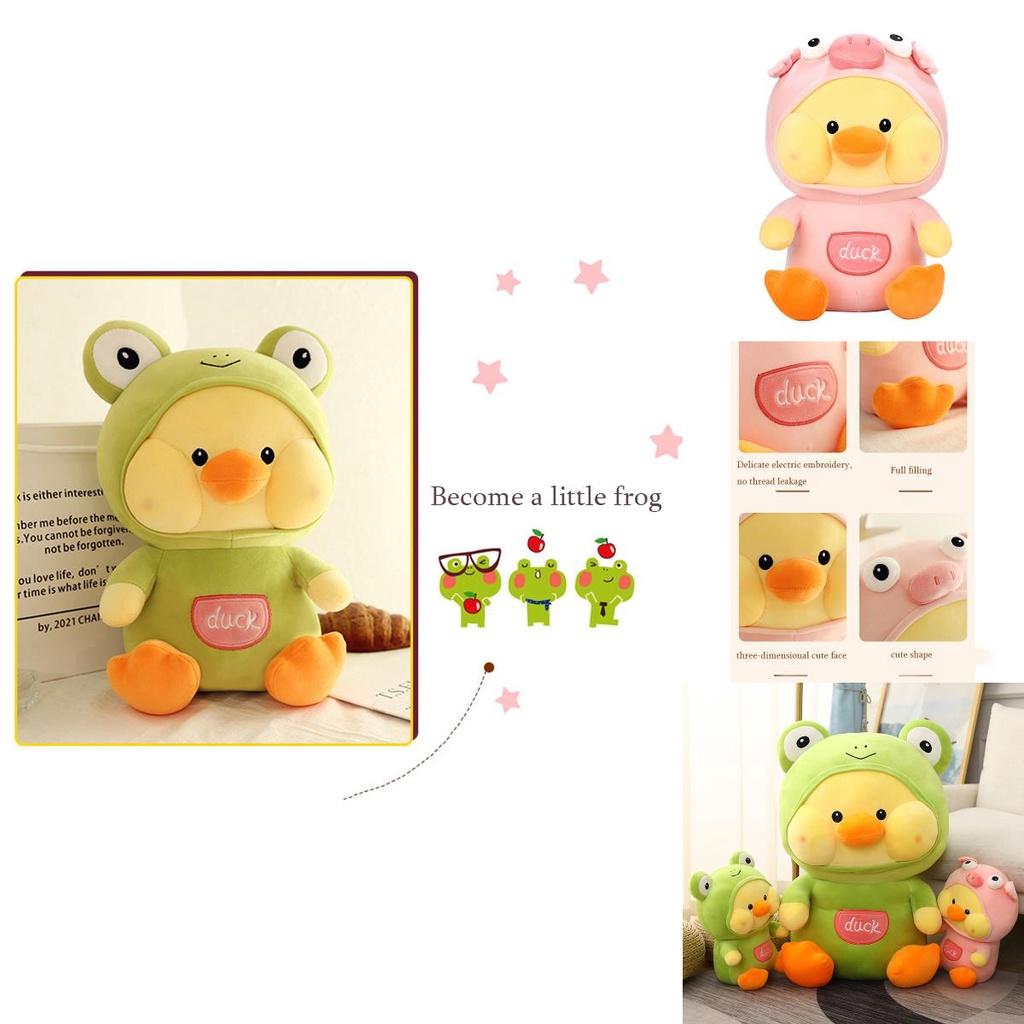 Adorable Frog Duck Piggy Duck Plush Toy For Children's Gifts And Home Decorations