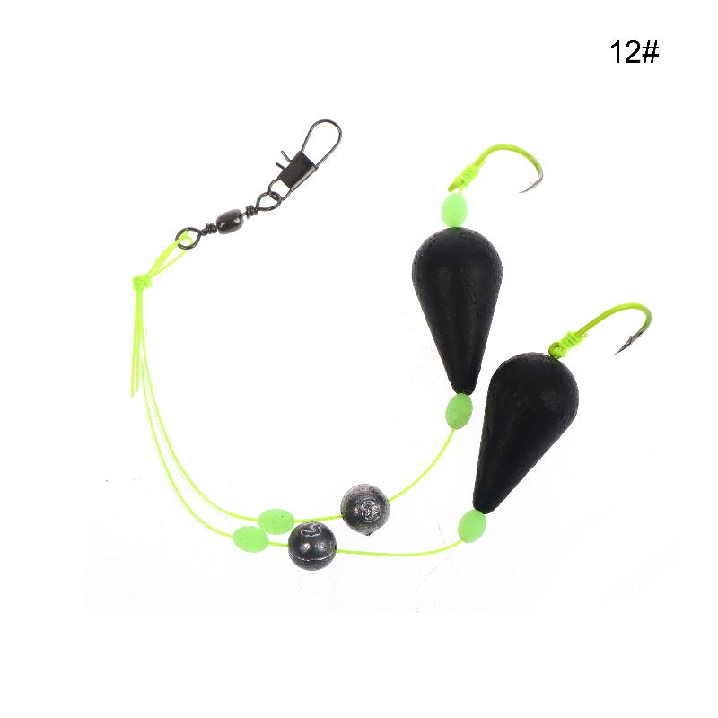 1 Peça Alta Sensibilidade Fundo Invertido Kit Boia de Pesca Gancho Duplo Adequado Para Pesca Marítima e de Água Doce