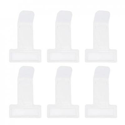 6Pcs Transparent Environmentally Plastic Car Bill Ticket Folder Vehicle Parking