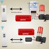 Ljud- och ljuslarm med trådlös fjärrkontroll och nödsamtal, batteridrivet 220V/12V/24V