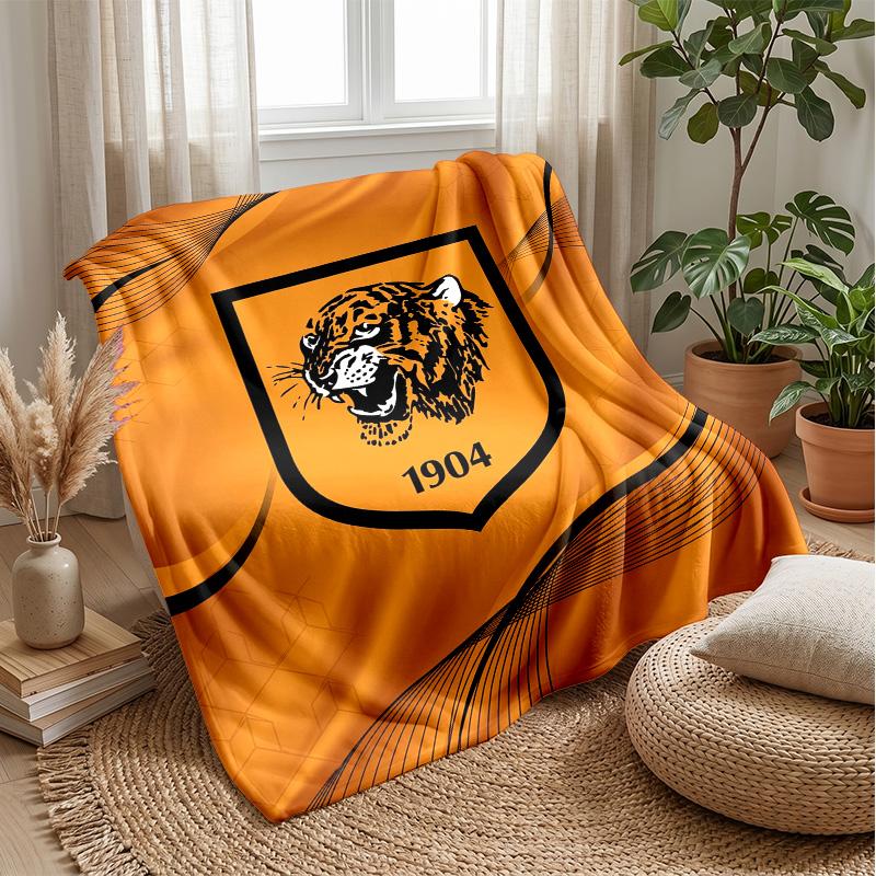 Hull FC Flannel Fleece Blanket Cozy Warm Throw Blanket For Couch Bed Travel All Season Use
