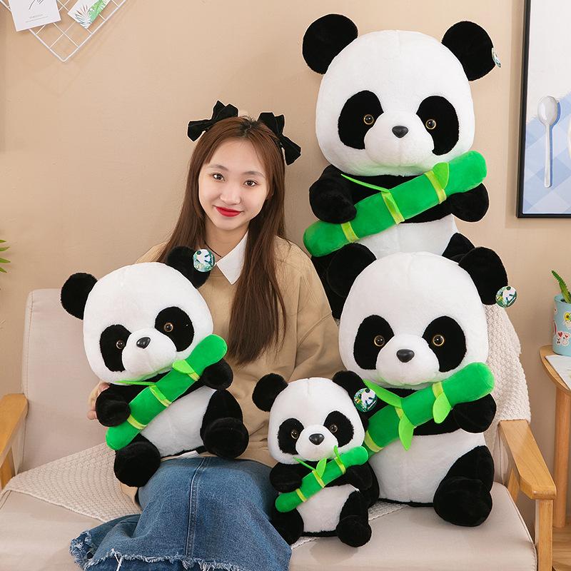 Bamboo panda plush toy doll sleeping pillow doll child girl birthday gift