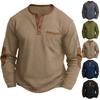 Men's Casual Long-sleeved Sports Shirt With Stand-up Collar And -textured Base Layer Shirt