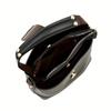 Small Elegant Solid Color Bucket Bag with Adjustable Shoulder Strap Versatile Crossbody Handbag for Women Lightweight with Zipper Closure