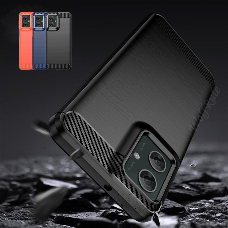 For Moto G55 Case Cover Motorola Moto G55 Capas New Carbon Fiber Phone Bumper Back Shockproof Soft TPU Case Moto G55 G 55 Fundas