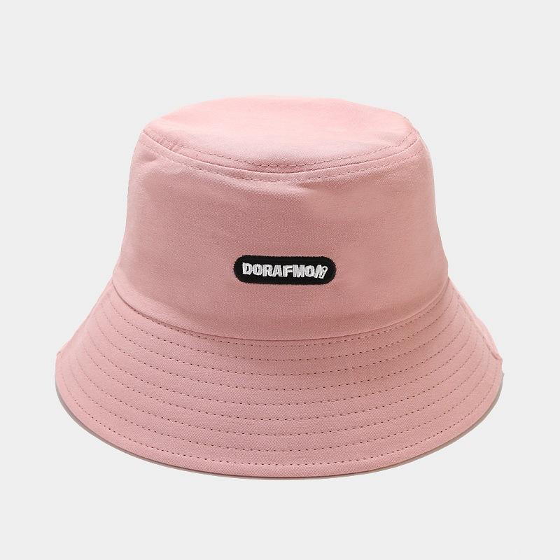 Ins Student Basin Hat Female Spring and Summer Internet Celebrity Versatile Couple Showing Face Small Shade Sub-letter Bucket Hat Trendy Brand