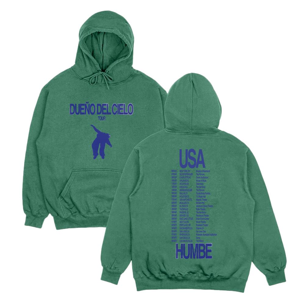 Humbe DUENO DEL CIELO Tour 2026 Hoodies Casual Long Sleeve Sweatshirts Cool Clothes Top Women Men High Street Loose Hoody