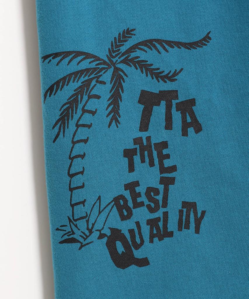 TOWTOW ARCHIVE Sunset Stamp Sweatpants Emerald Blue