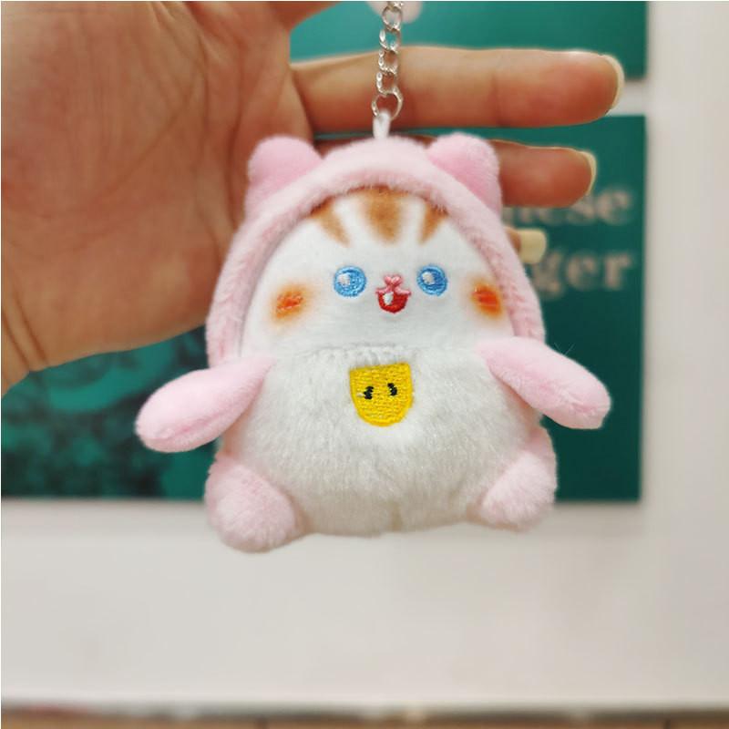 Adorable Cat Keychain Plush Doll Soft Fabric Toy Wholesale Perfect Gift
