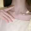 Star Moon Necklace Female Korean Light Luxury ins Cold Wind Niche Design Clavicle Chain Item Jewelry