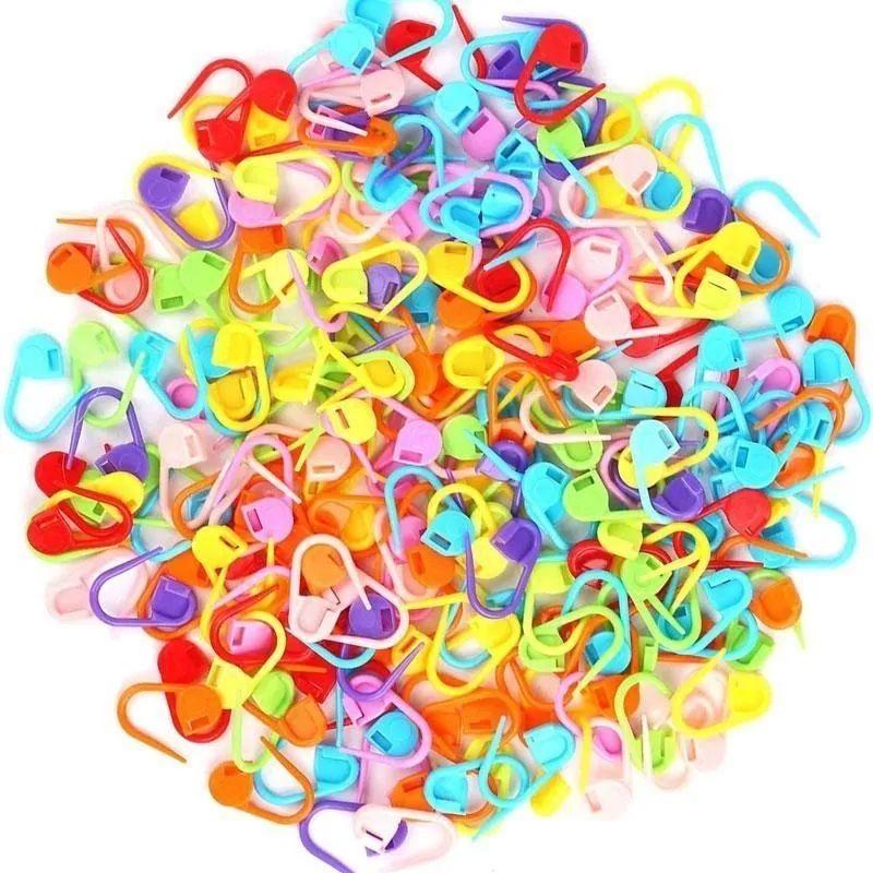 Plastic Knitting Tools Blocking Stitch Markers 100pcs