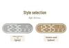 GH8053 LED Wood Grain Wall Clock: Multi-functional, Stand or Hang