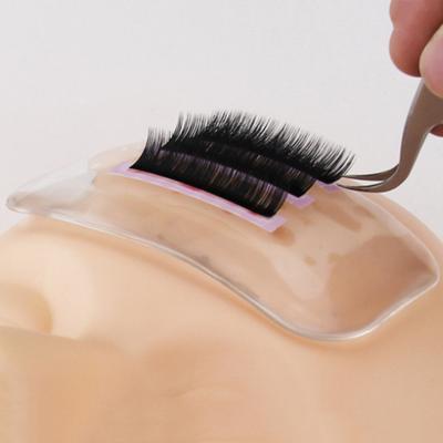 Clear Eyelash Stand Rectangle Shape Good Adsorption Adhesive Washable False Eyelash Pad for Eyelash Extension