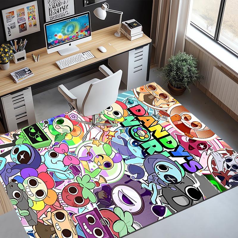 Dandy's World Pattern Rug, Indoor/Outdoor Mat, for Picnic, Gameroom, Bedroom, Office, Living Room, Home Decor Carpet, Birthday Gift