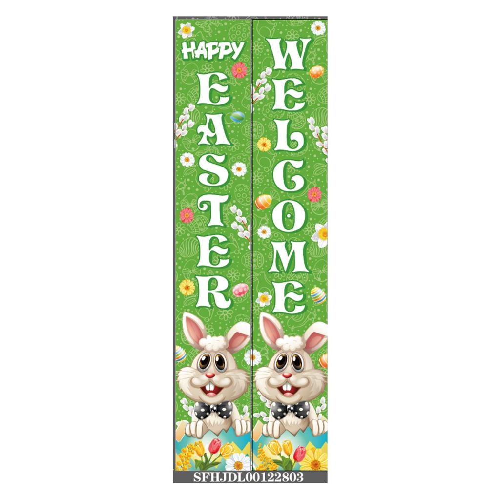 180 * 30Cm Easter Family Party Festival Atmosphere Arrangement Flag Polyester Cloth Couplet Customization