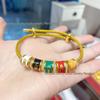 Five Elements Lucky Beads Bracelet: Gold, Wood, Water, Fire, Earth - Road to Riches New Year Gift (Unisex)
