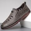 Fashion New Summer Man Hollow Casual Loafers Wear-resistant Non-slip Breathable Male Leather Shoes Spring Autumn Fashion Men's Shoes