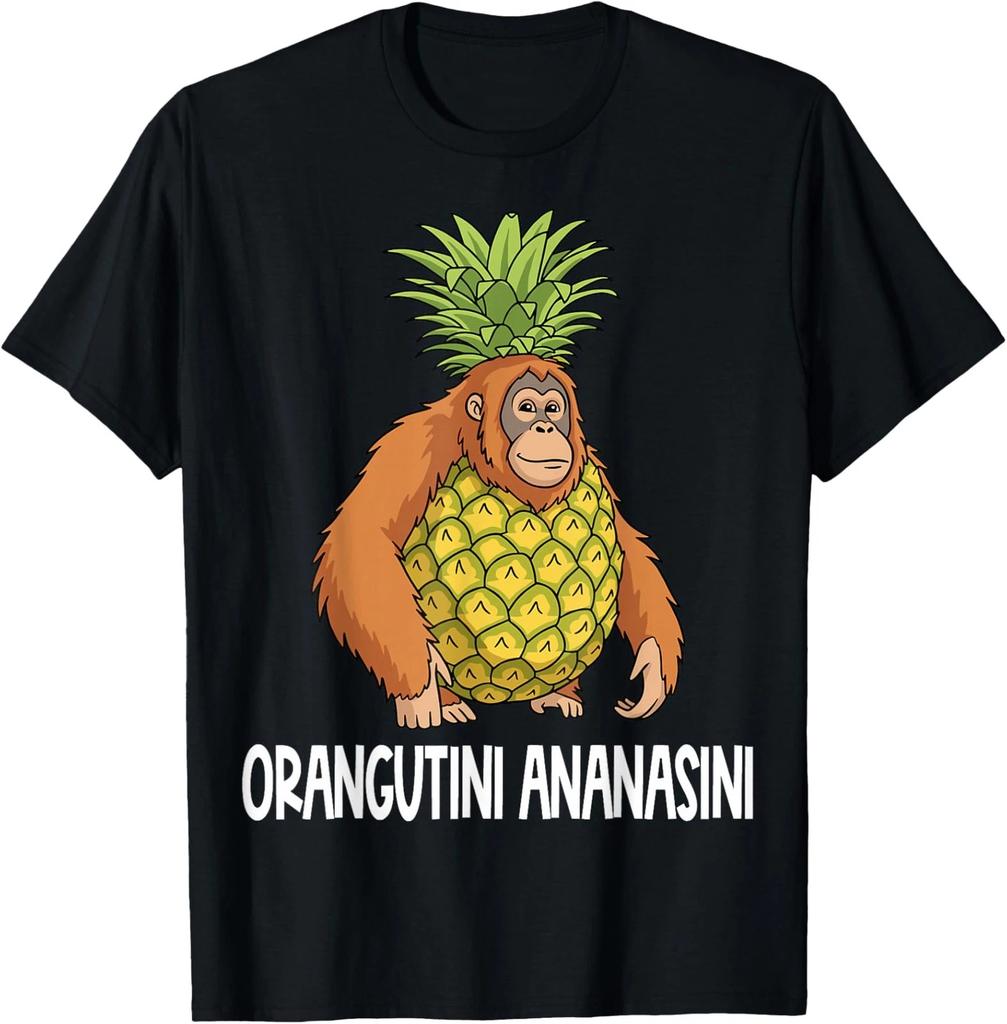 Italiaanse Brainrot Personages Orangutini Ananasini Unisex T-shirt