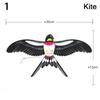 Cartoon Eagle Foldable Children Kite Mini Plastic Toys Kite Without Hand Brake Fishing Rod Toys For Children Kids Outdoor Toy