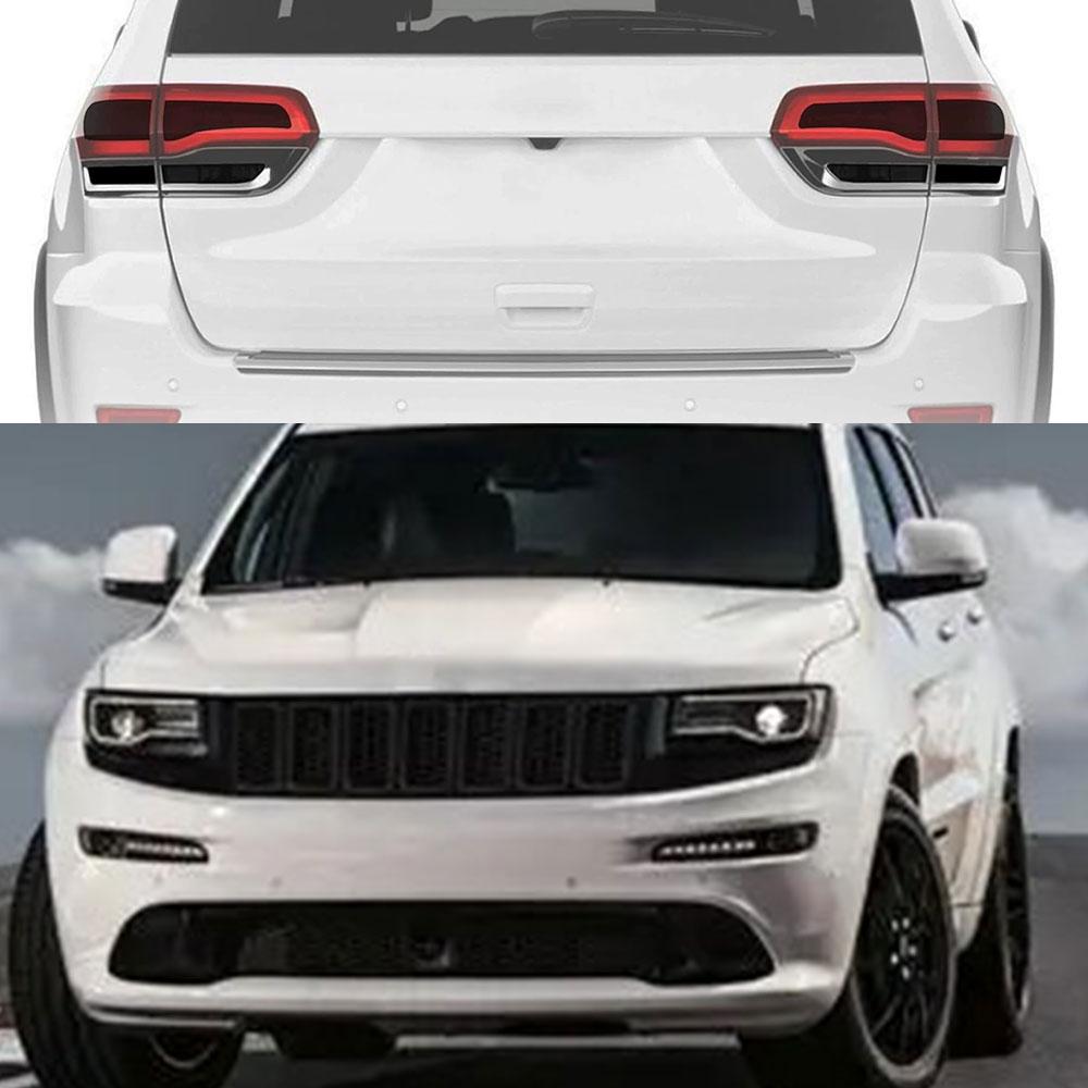 8 Stück Rücklicht-Tönungsfolie Vinyl-Lichtabdeckung Aufkleber für Jeep für Grand Cherokee Autozubehör 2014-2019 Autozubehör
