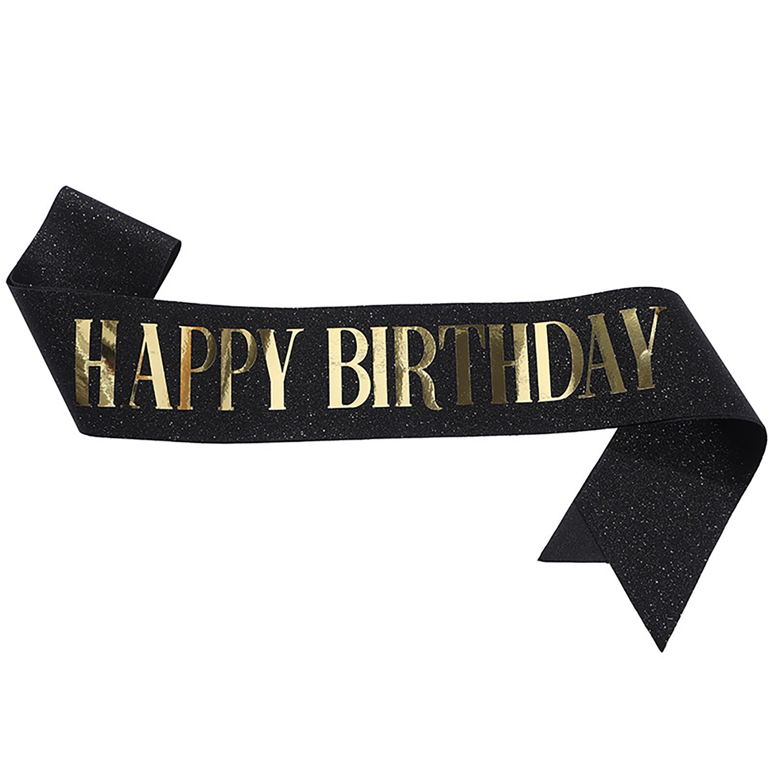 Birthday Sash 160x10cm for Girl Woman Birthday Party Decoration Supplies Happy Birthday Sash Birthday Party Accessories H