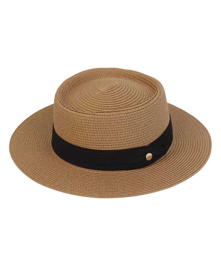 Yunibeosyeolkemiseuteuli Sweet Bk Line Brown Panama Hat Panama Hat