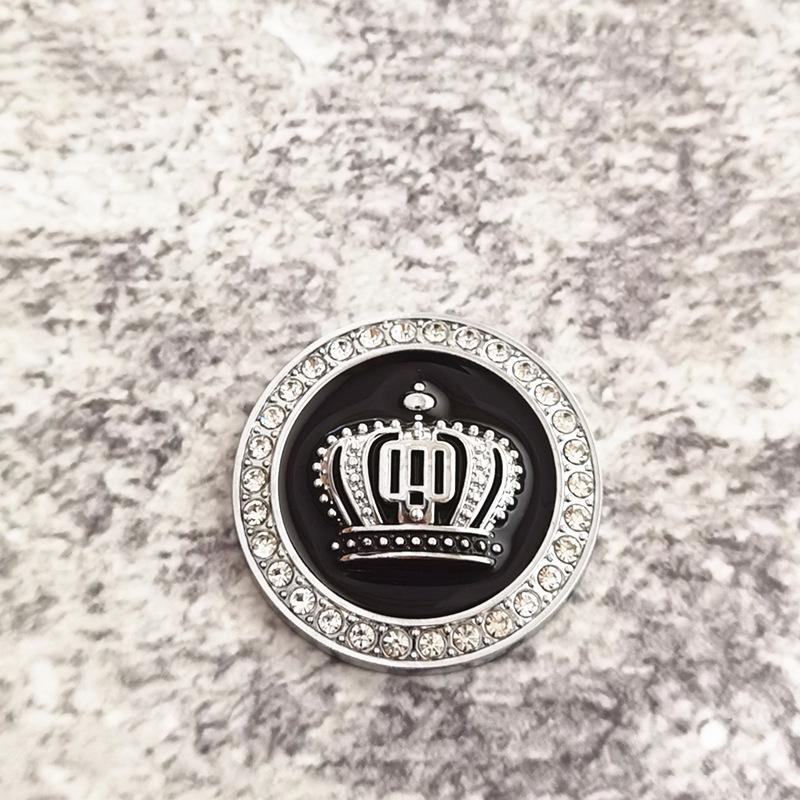 Hot Sale Fashion Metal Car Styling Decoration Stickers Crystal Crown Personality Car Body Sticker Accessories