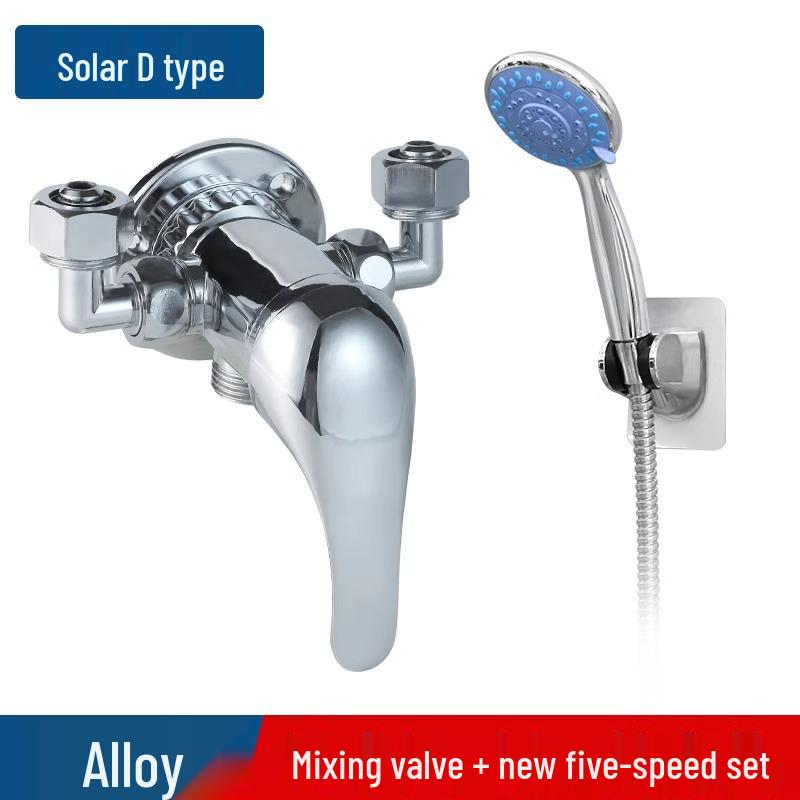 Nástěnná sprchová baterie s horkou/studenou baterií a sprchovou hlavicí