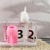 Lovely Animal Candle Molds 3D Rabbits Silicones Mould Ornament Molds Casting Mould Craft Supplies for Home Decorations