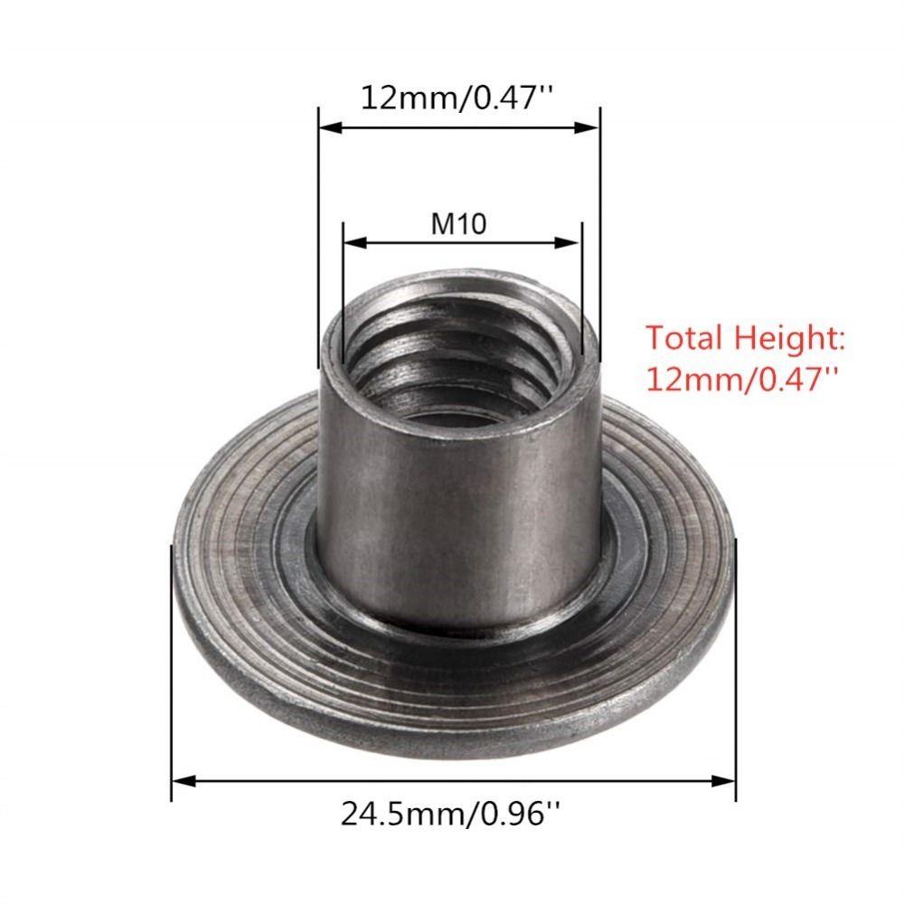 30Pcs M4 M5 M6 M8 M10 T-Nut  Fitting Fastener Hardware Nuts Female Thread