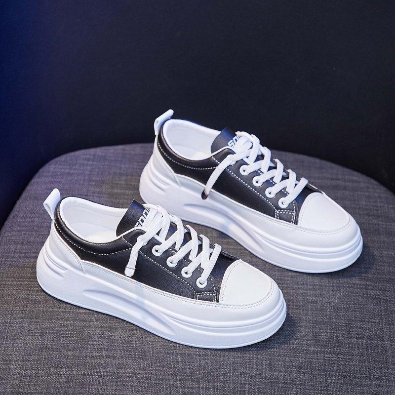 Little white shoes platform women's versatile shoes 2025 new spring mesh shoes breathable mesh flats popular women's shoes summer