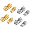 40-100pcs/lot 1.5/2.4mm Stainless Steel Ball Bead Chains Connector Clasps For DIY Jewelry Making Necklace Bracelets Accessories