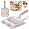 3 In 1 Egg Frying Pan for Breakfast Pancake Burger Sandwiches Nonstick Easy Clean Pancake Pan for Gas Stove & Induction Cooker