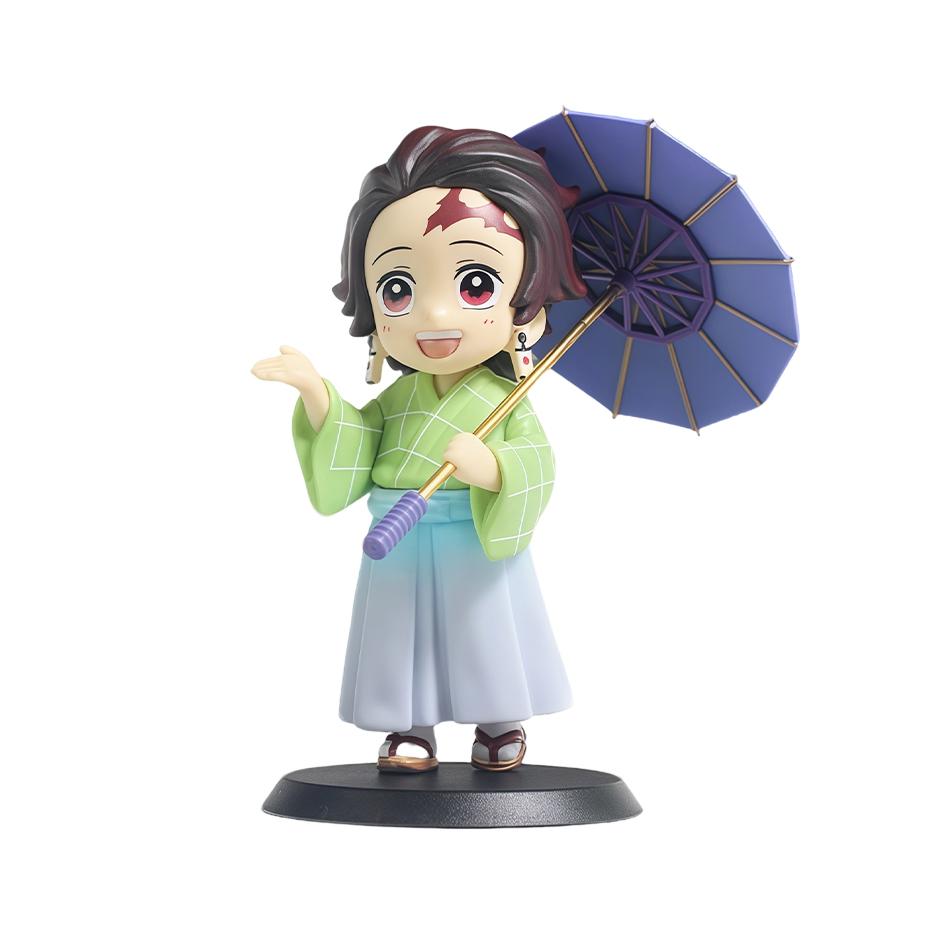 Latest 1-12Pcs Figurine Plum Rain Series Kochou Shinobu Tomioka Giyuu Mitsuri Figurine Plaything Gift For Kids