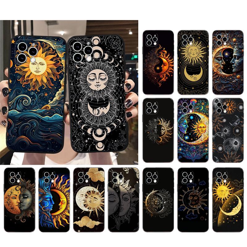 

Moon And Sun Phone Case For iphone 15 14 Pro Max 13 12 11 Pro Max XSMax XR 12 13 mini 14 Plus