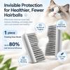 A  Pair Hanging Self Cleaning Hair Catcher Grey Cat Litter Box Floating Fur Brush Door  Cat Door