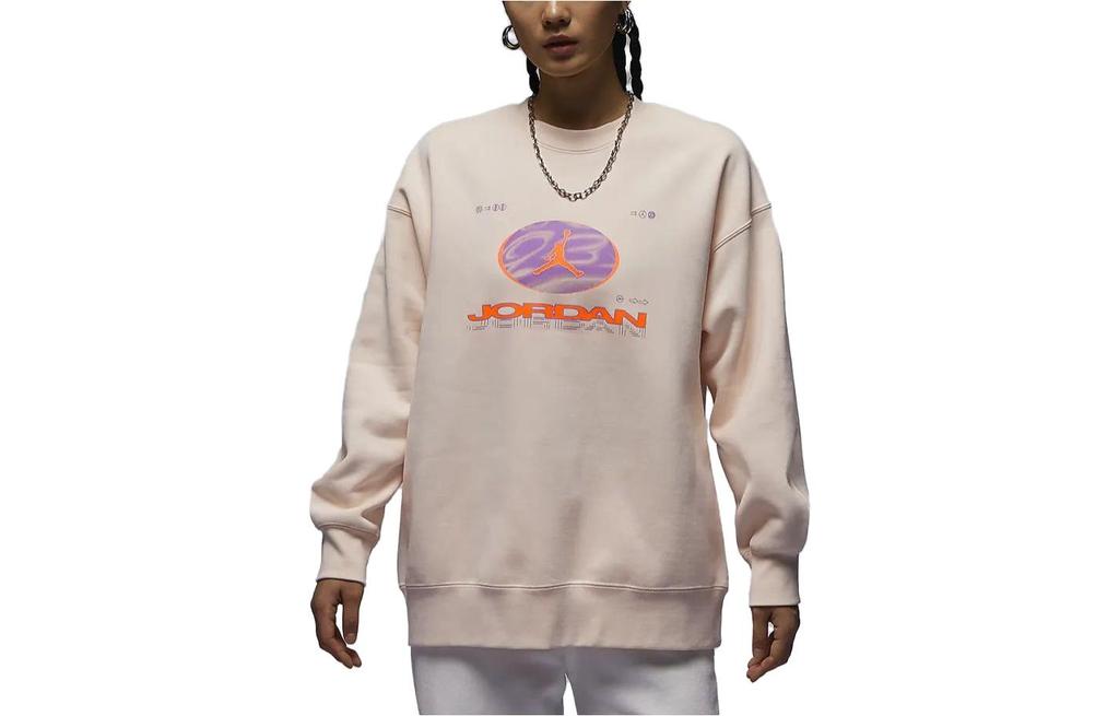 Jordan Sweatshirts Women's Ice Guava Crew Neck Moderate Other FV4021-823