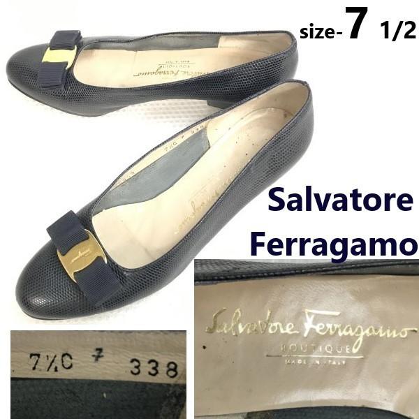 

Salvatore Ferragamo Италия Кожаные Туфли-лодочки Размер 7.5 Черные Под кожу ящерицы Туфли на высоком каблуке(ИСПОЛЬЗОВАЛ)