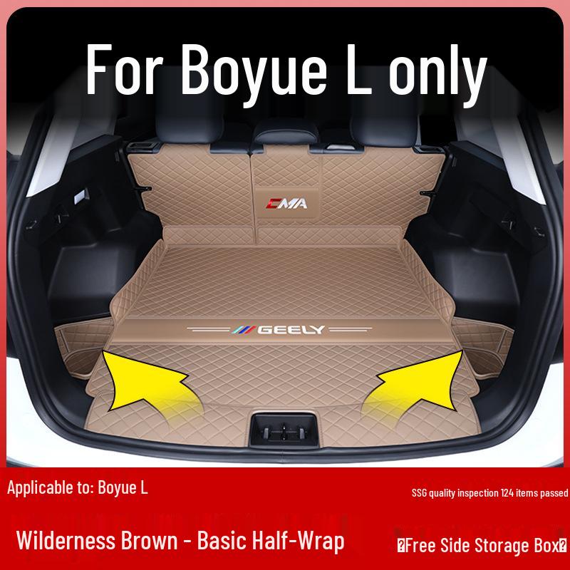 Geely Boyue L 2024 Trunk Mat - Full Coverage Tail Box Interior Decor Fán