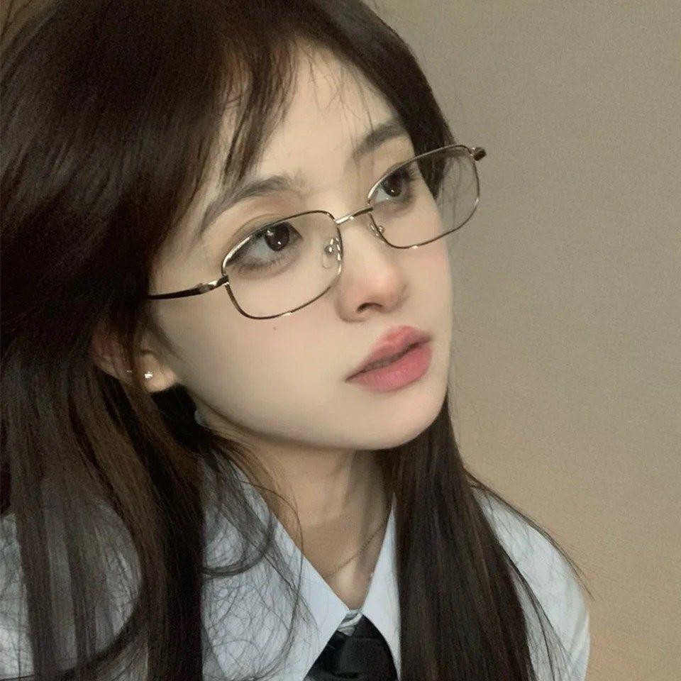 Classic Square Myopia Glasses Retro Square Frame Eyeglasses Blue Light Blocking Eye Protection Presbyopia Unisex Diopter To -4.0