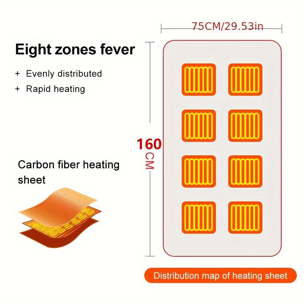 USB Electric Heating Blanket - Flannel Single Person Warm Shawl with Three Speed Temperature Control for Office, Travel, and Warmth Preservation