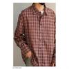 Unisex Retro Plaid Long Sleeve Vintage Workwear Shirt