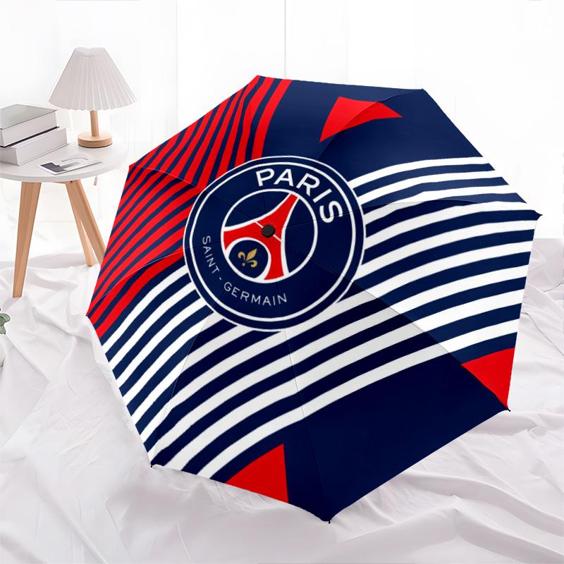 

Paris Saint-Germain pattern, automatic folding umbrella, portable and foldable design, 8 ribs, a Christmas or birthday gift.