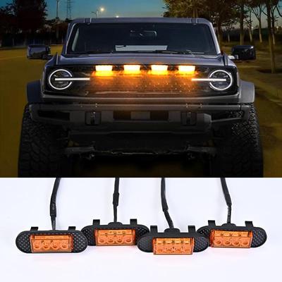 Osvětlení mřížky LED 4v1 ve stylu Raptor Sestavy držáku grilu Přední světlomety na mřížku pro terénní SUV Ford